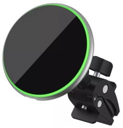 Автомобильный держатель для телефона Wiwu Liberator Magnetic Wireless Charger CH-308 с беспроводной зарядкой (черный)