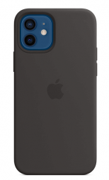 Чехол для iPhone 12 Silicon Case Protect (черный)
