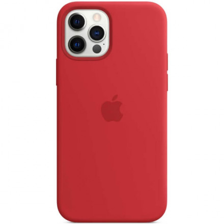 Чехол для iPhone 12 Pro Silicon Case Protect (красный)