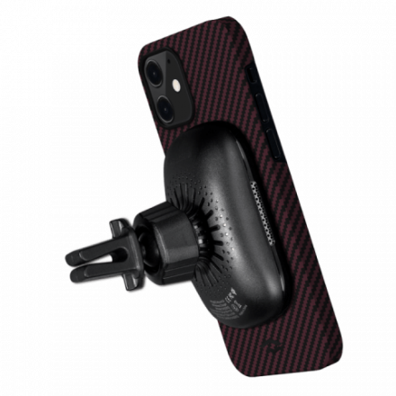 Кевларовый чехол Pitaka MagEZ Case для iPhone 12 Mini (черно-красный)