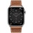 Часы Apple Watch Series 8, 45 мм Hermès Gold H Diagonal Single Tour (Silver Stainless)