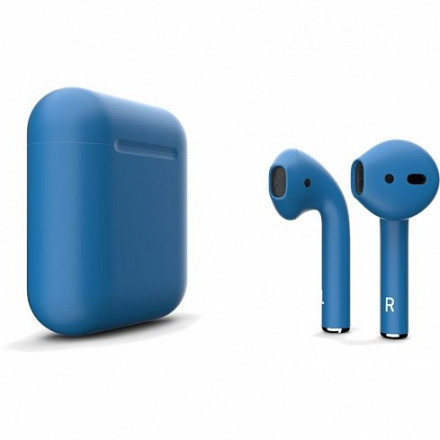 Беспроводные наушники Apple AirPods 2 синий металлик