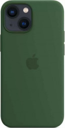 Чехол силиконовый для iPhone 13 mini Apple MagSafe (зеленый клевер)
