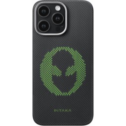 Чехол для iPhone 16 Pro Max Pitaka Aries Tactile Woven Case (Alien)