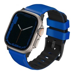 Ремешок Uniq Linus Airosoft silicone strap для Apple Watch 42-44-45-49 мм, синий