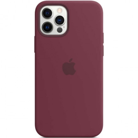 Чехол для iPhone 12 Pro Silicon Case Protect (сливовый)