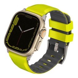 Ремешок Uniq Linus Airosoft silicone strap для Apple Watch 42-44-45-49 мм, желтый