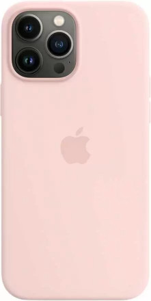 Чехол силиконовый для iPhone 13 Pro Max Apple MagSafe (розовый мел)