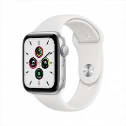 Часы Apple Watch SE 40 мм корпус из алюминия спортивный ремешок (серебристые)