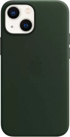 Чехол кожаный для iPhone 13 mini Apple MagSafe (зеленая секвойя)