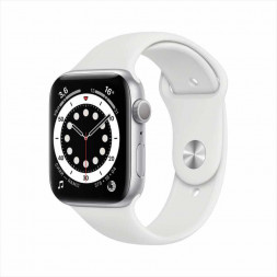 Часы Apple Watch Series 6 40 мм корпус из алюминия спортивный ремешок (серебристые)