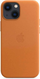 Чехол кожаный для iPhone 13 Apple MagSafe (золотистая охра)