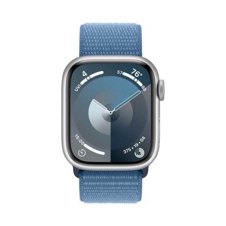 Часы Apple Watch Series 9, 41 мм спортивный ремешок (ледяной синий)