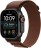 Умные часы Apple Watch Ultra 4, GPS+Cellular, 49 mm, Alpine Loop (титановый черный/бургунди), размер M