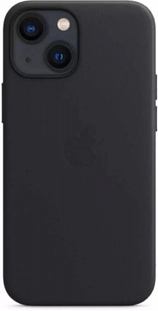 Чехол кожаный для iPhone 13 Apple MagSafe (темная ночь)