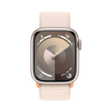 Часы Apple Watch Series 9, 41 мм спортивный ремешок (сияющая звезда)