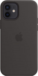 Силиконовый чехол Apple MagSafe для iPhone 12/12 Pro (чёрный)
