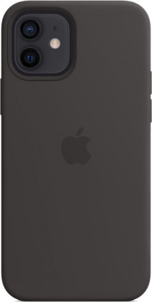 Силиконовый чехол Apple MagSafe для iPhone 12/12 Pro (чёрный)
