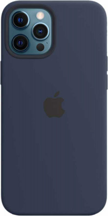 Чехол для iPhone 12 Pro Max Silicone case (синий)