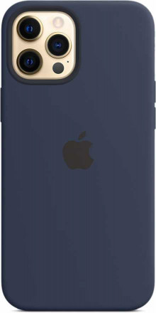 Чехол для iPhone 12 Pro Max Silicone case (синий)