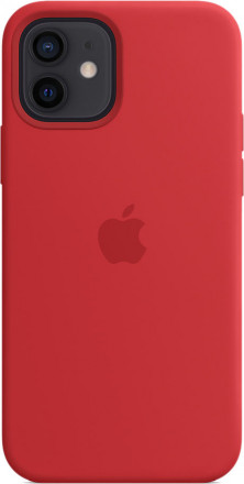 Силиконовый чехол Apple MagSafe для iPhone 12/12 Pro (красный)