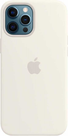 Чехол для iPhone 12 Pro Max Silicone case (белый)