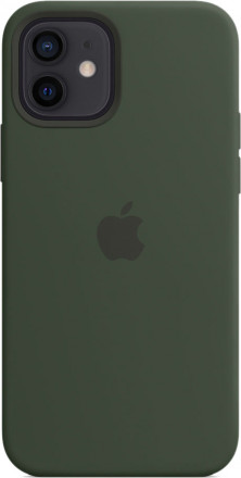 Силиконовый чехол Apple MagSafe для iPhone 12/12 Pro (кипрский зелёный)