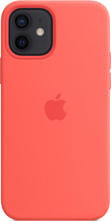 Силиконовый чехол Apple MagSafe для iPhone 12/12 Pro (розовый цитрус)