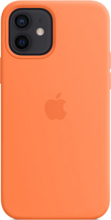 Силиконовый чехол Apple MagSafe для iPhone 12/12 Pro (кумкват)