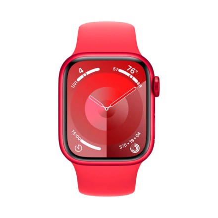 Часы Apple Watch Series 9, 41 мм спортивный ремешок (PRODUCT)RED, размер M/L