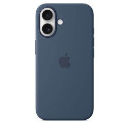 Чехол накладка для iPhone 16 Plus Silicone Case with MagSafe Denim