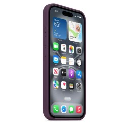 Чехол накладка для iPhone 16 Plus Silicone Case with MagSafe Plum