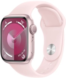 Часы Apple Watch Series 9, 41 мм спортивный ремешок (нежно-розовый), размер M/L