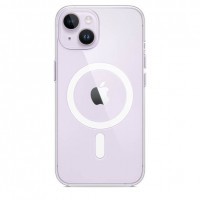 Силиконовый прозрачный чехол MagSafe для Apple iPhone 14