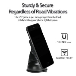 Автомобильный держатель Pitaka Magmount Qi Suction Cup на присоске
