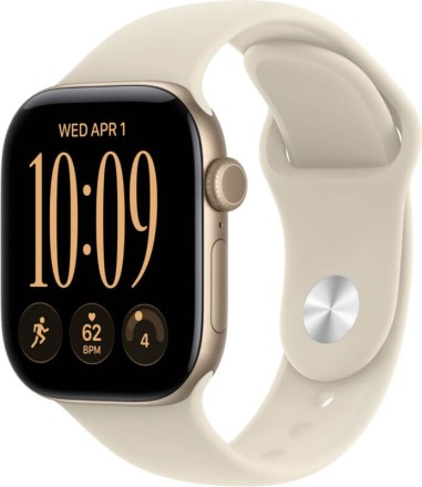 Умные часы Apple Watch Series 12, GPS, 42 mm, Sport Band (Light Gold/Sand), размер S/M