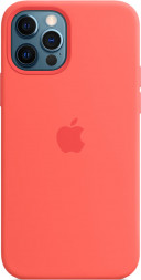 Силиконовый чехол Apple MagSafe для iPhone 12 Pro Max (розовый цитрус)