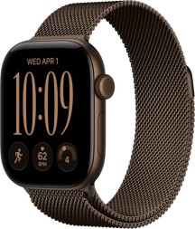 Apple Watch Series 12, GPS, 42 mm, Milanese Loop (Dark Bronze), размер S/M