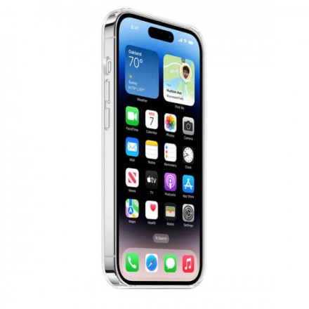 Силиконовый прозрачный чехол MagSafe для Apple iPhone 14 Pro