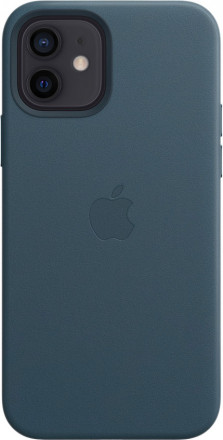 Кожаный чехол Apple MagSafe для iPhone 12/12 Pro (балтийский синий)