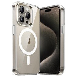Чехол для iPhone 15 Pro iCEO Clear Case MagSafe (прозрачный)