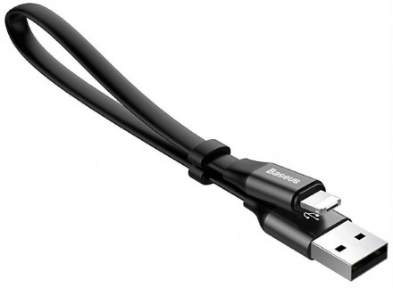 Кабель Baseus 2 in 1 Portable USB - Lightning и micro USB 0.23 м