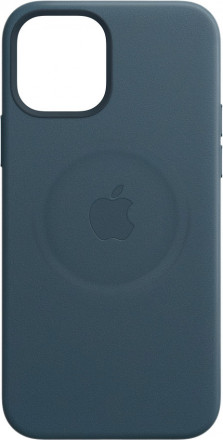 Кожаный чехол Apple MagSafe для iPhone 12 Pro Max (балтийский синий)