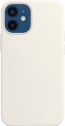 Силиконовый чехол Apple MagSafe для iPhone 12 Mini (белый)