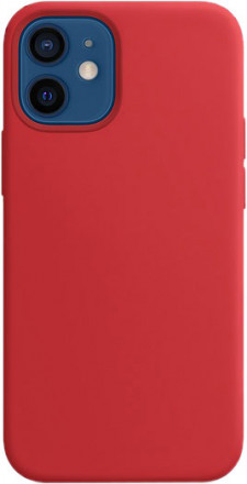 Силиконовый чехол Apple MagSafe для iPhone 12 Mini (красный)