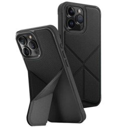 Чехол для iPhone 15 Pro Max Uniq Transforma Ebony Black MagSafe (черный)