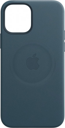 Кожаный чехол Apple MagSafe для iPhone 12 Mini (балтийский синий)