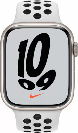 Часы Apple Watch Nike Series 7 45 мм (сияющая звезда)