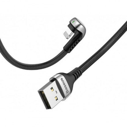 Кабель Baseus Green U-shaped Lamp Mobile Game USB - Lightning 2 м (черный)