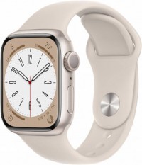 Часы Apple Watch Series 8, 41 мм спортивный ремешок (сияющая звезда) (MNP63)